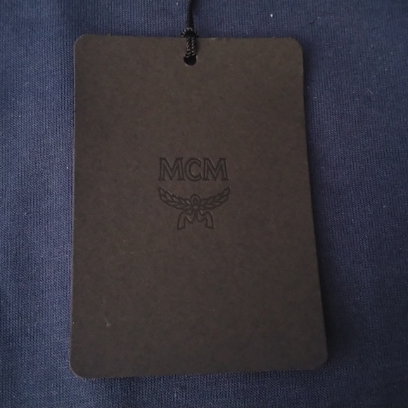 MCM Jacquard Logo Ribbed Collar T Shirt - Picture 3 of 4